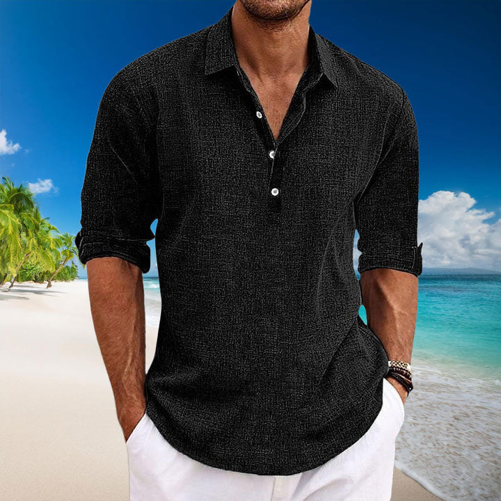 Tyler™ | Casual Linen Long Sleeve Shirt